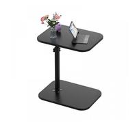 SUPFINE Table d’appoint, Hauteur réglable, 360 ° pivotant Bout de Canapé, C Form Tables Canapé, Table Basse 40×30×43-72cm