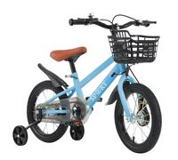Supfine Vélo enfant 12 pouces Vélo enfant avec protège chaîne bleu