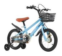 Supfine Vélo pour enfants 14 pouces Vélo pour enfants avec protège-chaîne bleu