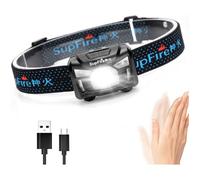 Supfire Lampe Frontale LED Lampe Phare 500 Lumens Cree LED avec lumière Rouge et Induction Changer la Température