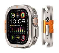 Suphart 2 en 1 Coque Compatible avec Apple Watch Ultra 3/2/1 49mm Housse, Étui de Protection Pare-Chocs Robuste avec Coque Arrière pour iWatch Ultra 49mm, Titane