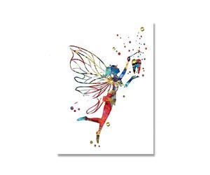 Supkan ents Accolades Anatomie Soins Dentaires Symbole Dent Racine Aquarelle Affiche Toile Peinture Mur Photo Art Prints Décor Dentaire(Picture 2,13x18cm No Frame)