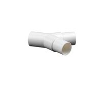 Supkancl 1/2/5 pièces 16 mm/20 mm PVC Plastique Type Y Té Y Té Fourche Tuyau d'eau Té boîte d'égouttement Té Joint(16mm,1Pc)