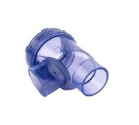 Supkancl 1/2 pièces 50 mm vanne unidirectionnelle Jardin Irrigation Aquarium Tuyau d'eau connecteur raccords PVC clapet Anti-Retour(Gold,2Pcs)