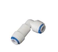 Supkancl 1 clapet Anti-Retour unidirectionnel for Eau RO, coude Droit, connecteur Rapide 1/4'' 3/8'', raccord de Tuyau, pièces de Filtre à Eau(C)
