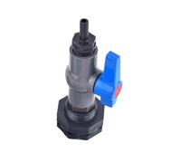 Supkancl 1 Jeu de connecteurs de réservoir d'eau 1/2'' 3/4'' vers 8~20 mm, Adaptateur de vidange for Aquarium, Tuyau d'arrosage de Jardin, Joints de vanne à Boisseau sphérique(G1I2-14mm)