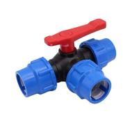 Supkancl 1 pièce 20/25/32/40/50 mm PVC PE Tube Robinet Séparateur d'eau Plastique Connecteur de Valve Rapide Jardin Ferme Irrigation/Raccords de Tuyauterie d'eau(40mm)