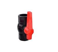Supkancl 1 vanne à Boisseau sphérique UPVC 20-50 mm, régulateur de débit d'eau for Aquarium, système d'irrigation, connecteur de vanne de Tuyau d'eau(Dark Gray,Inner Dia 50mm)