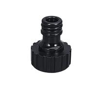 Supkancl 5 pièces Plastique 3/4 '' Mamelon Robinet connecteur 25mm Filetage Femelle Robinet Joint Adaptateur Jardin Irrigation raccord Tuyau connecteur Rapide(Black)