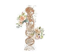 Supkan bstrait Anatomie médicale ADN Squelette Cerveau Oreille Mur Art Toile Peinture Nordique Affiche et Impressions Photos murales for décor de Clinique(B,A4 21X30 cm Unframed)