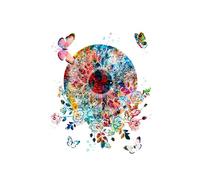 Supkan bstrait Fleur Anatomie organe Organes internes décomposition osseuse Murale Impression Toile Affiche présentation médicale esthétique Pictur(12,13x18cm No Frame)