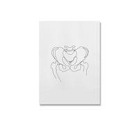 Supkan bstrait Ligne Dents Moderne Clinique Dentaire Mur Art Toile Peinture Affiches et Impressions Photo Dentiste Bureau décor esthétique(Picture B,15X20cm No Frame)