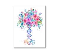 Supkan DN Humain et ARN Toile Impression Science Affiche biologie Mur Art Photo Code génétique Chimie Peinture Professeur Cadeaux dortoir décor(6,A5 15x21 cm No Frame)