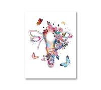 Supkan ffiches décor Mur Toile Peinture Anatomie du Sein Art Impression Mammaire glande utérus Floral Photos Cadeau Clinique à la Maison(5,30X40cm Unframed)
