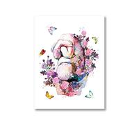 Supkan ffiches décor Mur Toile Peinture Anatomie du Sein Art Impression Mammaire glande utérus Floral Photos Cadeau Clinique à la Maison(2,20X30cm Unframed)