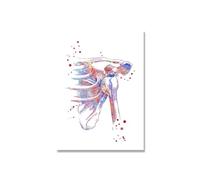 Supkan natomie Humaine Muscles système Mur Art Toile Peinture Affiches et Impressions Corps Carte Photos éducation médicale Clinique décor(4,40X50cm Unframed)
