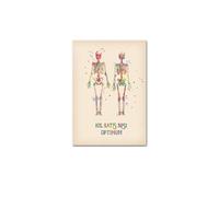 Supkan natomie Squelette Mur Art Peinture Clinique médicale Image d'orgue Affiches Vintage et imprimés Affiche éducative corporelle(E,40x50cm No Frame)