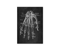 Supkan NTOMIE Humaine ATTROUILLE Mel MEIL PATURE Skeleton ORGLE SYSTÈME DE Muscle Vintage Affiche de l'affiche Impression du Corps Paint(Picture Q,15x20cm No Frame)