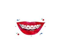Supkan rt Dentaire Impression Accolades Aquarelle Dents Anatomie Affiche stomatologie Dentiste Clinique Mur Dents Imprimer Soins dentaires(3,13x18cm Canvas)