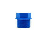 Supkancl Bouchon de Tuyau fileté mâle en PVC Bleu, 1/2", 3/4", 1", 1", Embouts filetés Micro, Adaptateur for Irrigation de Jardin et Aquarium(3I4 inch,2Pcs)