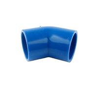 Supkancl Connecteur coudé à 45 degrés en PVC Bleu, 2/5/8/10 pièces, 20/25/32/40/50 mm, for Tuyau d'arrosage de Jardin, Adaptateur for Aquarium(40mm,10Pcs)