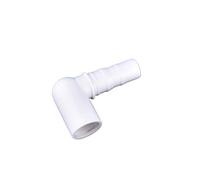 Supkan onnecteur coudé en PVC for Tuyau d'aquarium de Jardin, diamètre intérieur 16 mm, 20 mm à 16 mm, 1/5 pièces(White-20mm,1Pc)