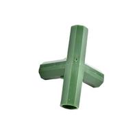 Supkancl Connecteur de Support for Plantes de Jardin Vert/Noir, 2/10/20 pièces, Joint de Tuyau à 3/4 Voies for Cadre de Serre(Four-Way A,2Pcs)