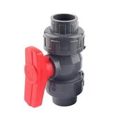 Supkancl Connecteur de Tuyau en PVC 32/40/50/63/75/90/110 mm, 1 pièce, raccords de Tuyau d'eau, vanne à Boisseau sphérique, Adaptateur d'irrigation de Jardin agricole(Inner dia 40mm)