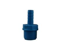 Supkancl Connecteur de Tuyau fileté en PVC de 1/2 Pouce à 8 mm, 10 mm, 12 mm, 16 mm, 5 pièces, for Pompe à air, Adaptateur de Tube d'aquarium(1l2 inch-12mm(Blue))