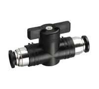 Supkancl Connecteur pneumatique à Poussoir Rapide, Type BUC 4 mm, 6 mm, 8 mm, 10 mm, 12 mm, vanne Manuelle à Rotation(BUC-8)