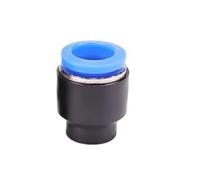 Supkancl Connecteur pneumatique à Prise Rapide en Plastique, 1/5/10 pièces, 4 mm, 6 mm, 8 mm, 10 mm, 12 mm, 14 mm, 16 mm, connecteur d'étanchéité for Tuyau d'air(Blue PPF10,10PCS)