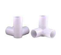 Supkancl Connecteurs 3D en Croix de 12 à 25 mm, 2, 5 ou 10 pièces, for Tuyau d'arrosage, raccords à 4 Voies, for étagères de Jardin(Inner Dia 16mm,10Pcs)