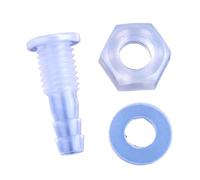 Supkancl Connecteurs directs en PP, Filetage M5 à M16, avec Joint à écrou Hexagonal, 5/20/50/200 pièces(M8-6mm Nut Gasket,5 Pieces)