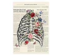 Supkan râne Nordique Structure Humaine Murale Hôpital Clinique École De Médecine Décoration Affiches Et Gravures Art Moderne(8,13x18cm No Frame)