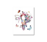 Supkan coration de Bureau Mur Toile Peinture Anatomie du Sein Art Impression glande Mammaire utérus Floral Affiche Photos Sage-Femme Cadeau(PB2876,20x25 cm No Frame)