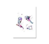 Supkan coration Moderne Toile Peinture Anatomie Art médical Oreille intérieure Cochea Affiche Impression étudiant éducation Audience hôpital Photos(Picture 1,30x40cm no Frame)