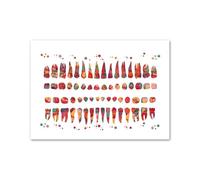 Supkan e des Dents médecine orale Anatomie molaire Art Mural Toile Peinture Affiches et Impressions Nordiques Photos murales for décor de Clinique Dentaire(K,40X50cm No Framed)