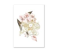 Supkan leur Corps Squelette crâne Colonne vertébrale Main Moderne Anatomie Art Toile Peinture médicale Affiches et Impressions Mur Photos Clinique décor(G,13X18 cm Unframed)