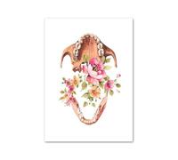 Supkan leur crâne Oral dent Anatomie Art Toile Peinture éducation médicale Affiches et Impressions Photos murales for décor de Clinique Dentaire(J,40X60 cm No Framed)