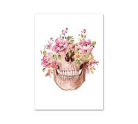 Supkan leur crâne Oral dent Anatomie Art Toile Peinture éducation médicale Affiches et Impressions Photos murales for décor de Clinique Dentaire(D,13X18 cm No Framed)