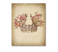 Supkancl Impression HD Vintage Anatomie Humaine système Dentaire Affiche Art médical Toile Peinture Mur Photo Clinique Salle de Traitement décor(Picture D,13x18cm No Frame)