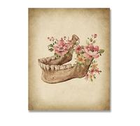 Supkancl Impression HD Vintage Anatomie Humaine système Dentaire Affiche Art médical Toile Peinture Mur Photo Clinique Salle de Traitement décor(Picture C,13x18cm No Frame)