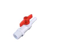 Supkancl Lot de 1/5/20/50 vannes à Boisseau sphérique en PVC, diamètre extérieur 1/2" (20 mm - 9 mm), for Tuyau d'arrosage, Aquarium, Pompe à air, Tuyau d'eau(1I2 Inch-9mm,50 Pieces)