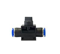 Supkancl Lot de 10 raccords pneumatiques for régulateur de Pression, Tuyau, Papillon des gaz, compresseur, Accessoires HVFF4, HVFF6, HVFF8, HVFF10, HVFF12(HVFF10-10PCS)