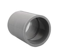 Supkancl Lot de 2 connecteurs Droits et égaux for tuyaux en PVC (20, 25, 32, 40, 50 mm), 2 Voies, for Irrigation de Jardin, Aquarium(Szary,I.D 40mm)