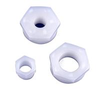 Supkancl Lot de 5, 20 ou 50 raccords filetés for Tuyau d'arrosage, adaptateurs for Aquarium, 1/8", 1/4", 3/8", 1/2", 3/4", 1", connecteur réducteur(3I8 Inch-1I2 inch,50 Pieces)