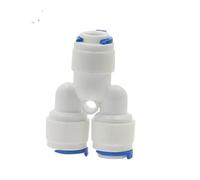 Supkancl Lot de 5 raccords Rapides en Y for purificateur d'eau RO (1/4" et 3/8")(PY 1I4-3I8)