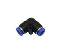 Supkancl Lot de 50 connecteurs Rapides Bout à Bout à 90 degrés de Type L de 6 mm, raccords de tuyauterie pneumatiques, buse de Refroidissement par Brouillard Basse Pression