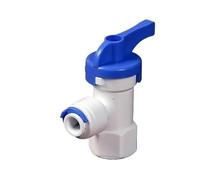 Supkancl Lot de 50 robinets à Boisseau sphérique à Filetage Femelle 1/4" - Raccord Rapide for Tuyau d'arrosage