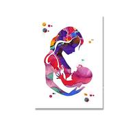 Supkancl Mère Enfant Aquarelle Impression maternité Allaitement Art Toile Peinture Photo Affiche médecin obstétrique et gynécologie décor(Picture 2,30x40cm No Frame)